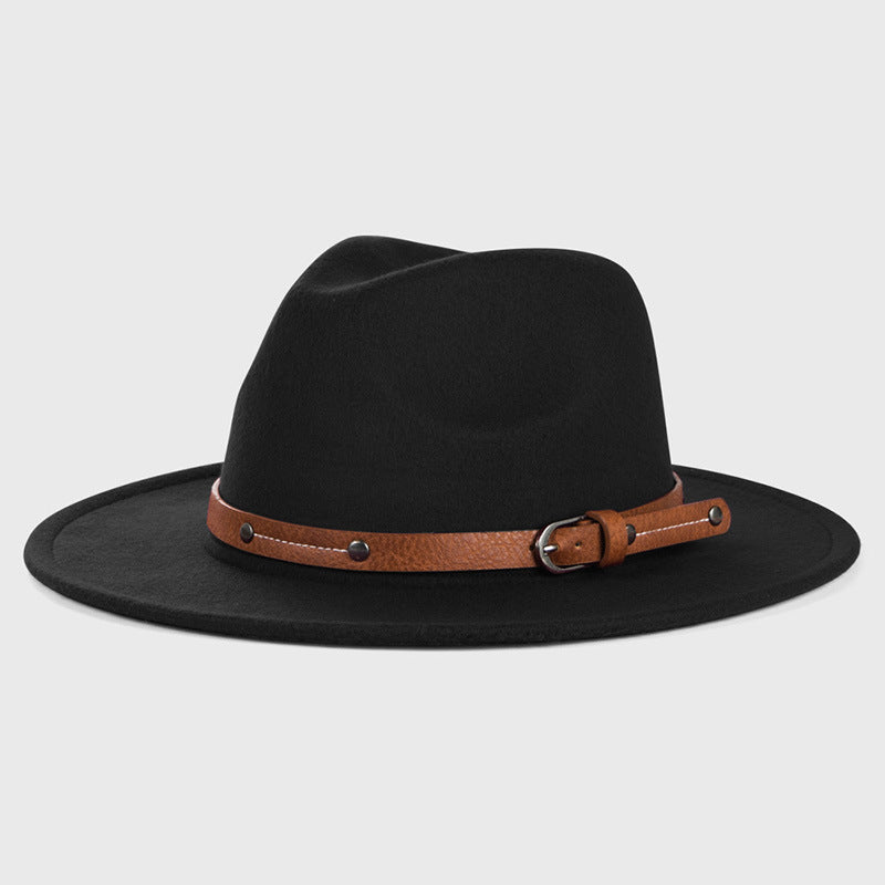 Satin Buckle Brim Cowboy Hat