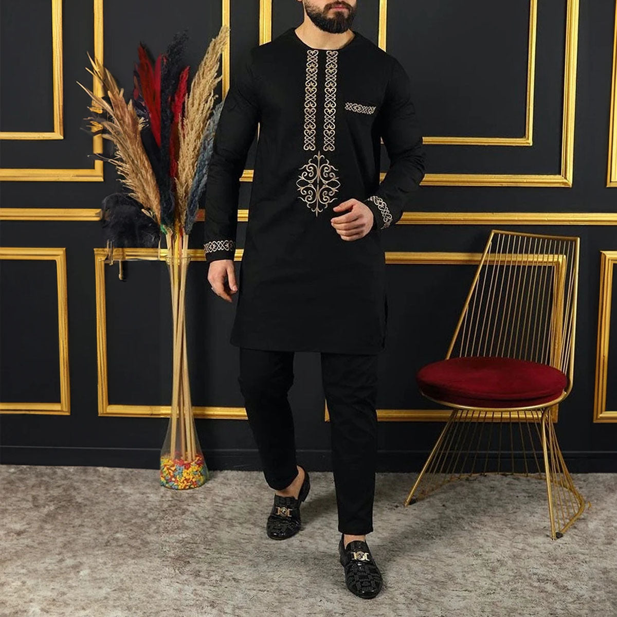 Men’s Casual Ethnic Style Traditional Suit – A Fusion of Comfort and Culture