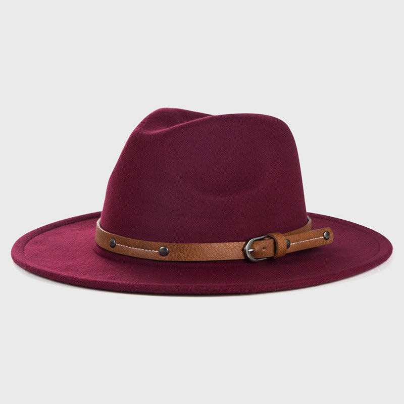 Satin Buckle Brim Cowboy Hat