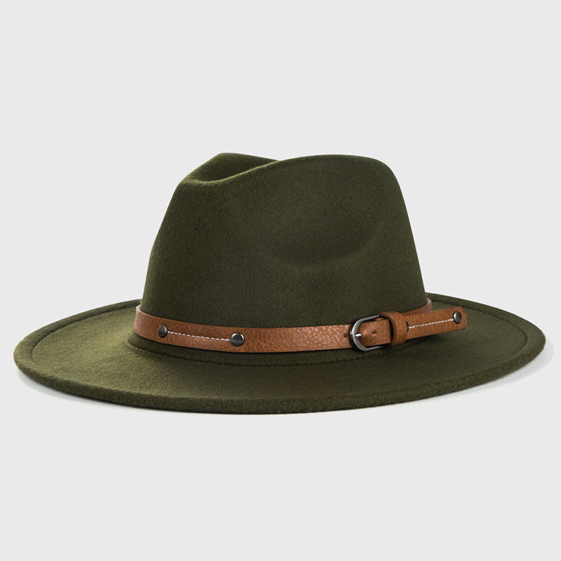 Satin Buckle Brim Cowboy Hat