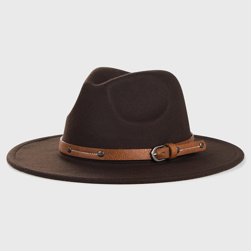 Satin Buckle Brim Cowboy Hat