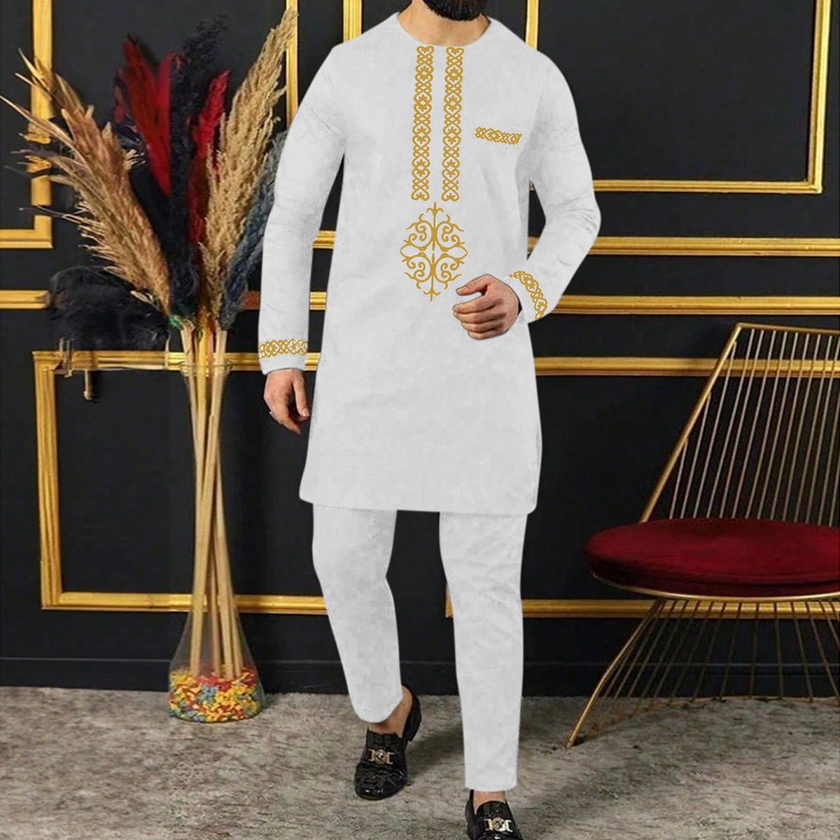 Men’s Casual Ethnic Style Traditional Suit – A Fusion of Comfort and Culture