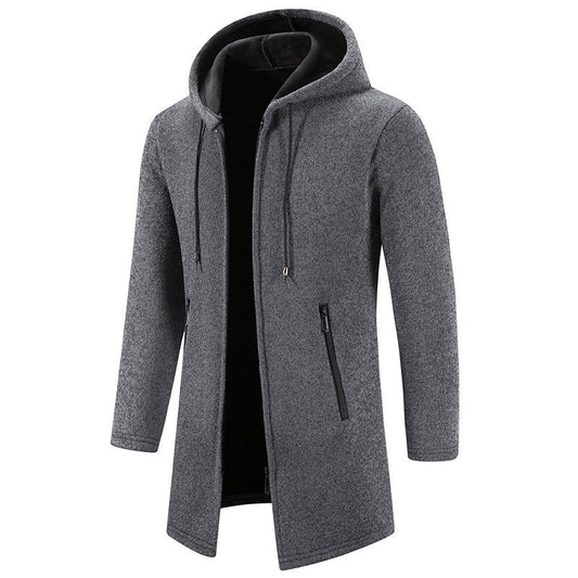 ZipTech Hooded Cardigan Coat