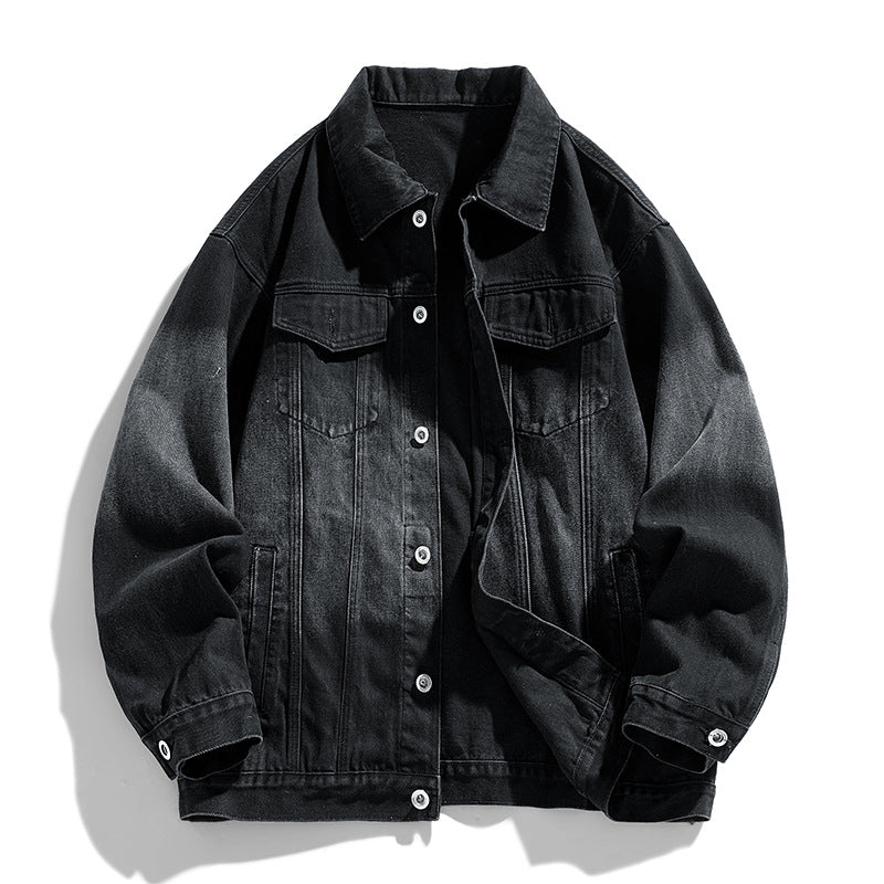 Vintage Vibe Loose Denim Jacket – Timeless Street Style for Men