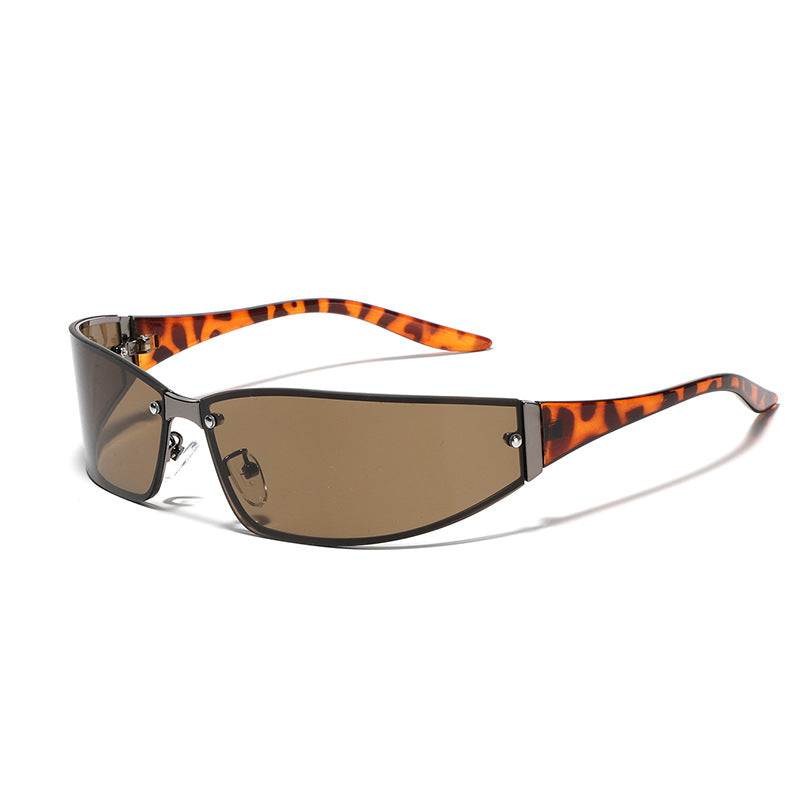 Futuristic Metal frame Sunglasses For Women