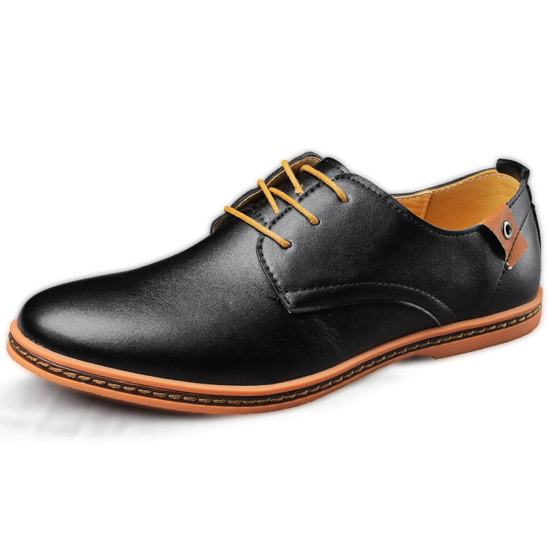 Executive Leather Surface Lace-up Shoes