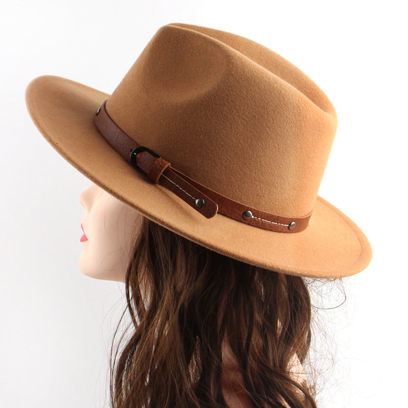 Satin Buckle Brim Cowboy Hat