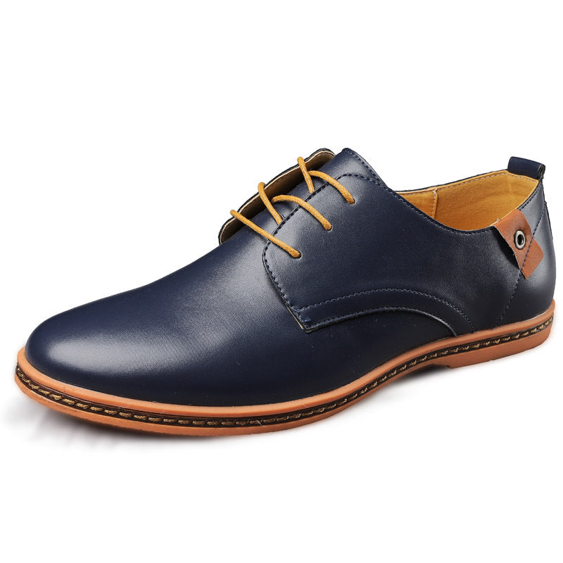 Executive Leather Surface Lace-up Shoes