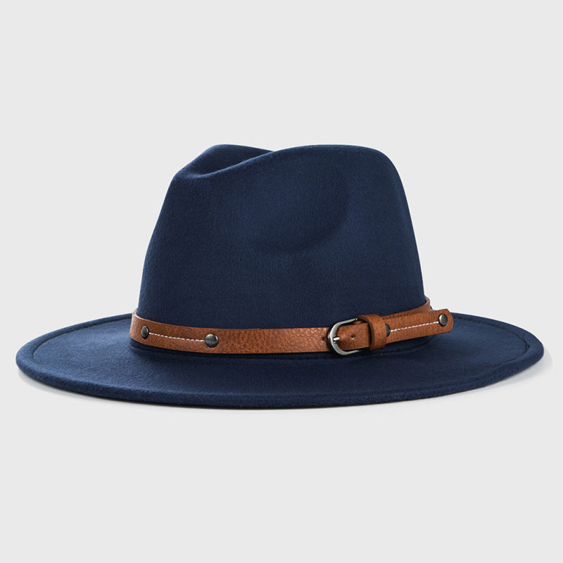 Satin Buckle Brim Cowboy Hat