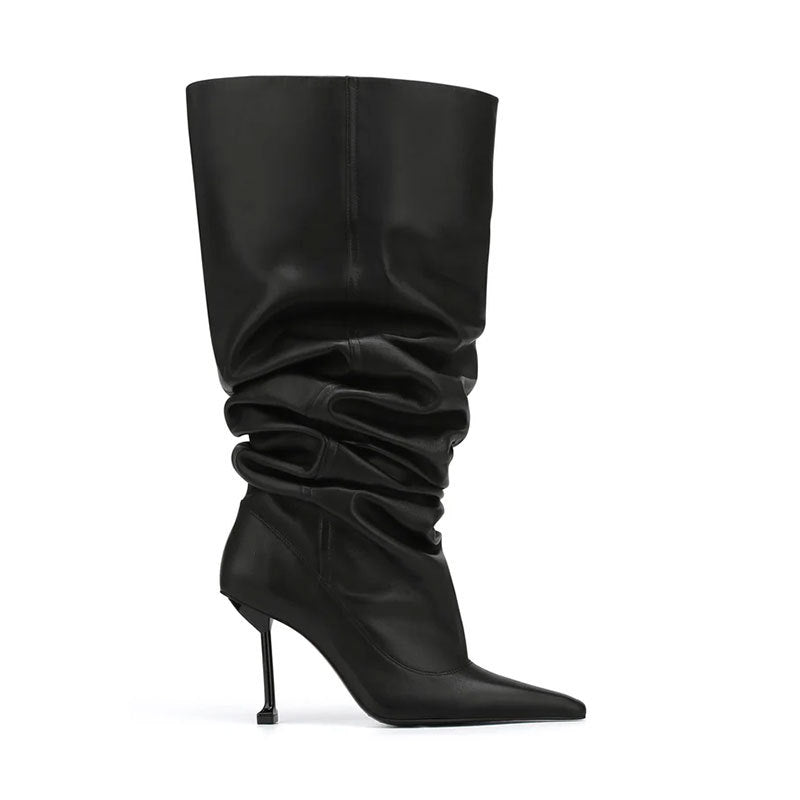 “Bold on the Boulevard” Stiletto Heel Boots