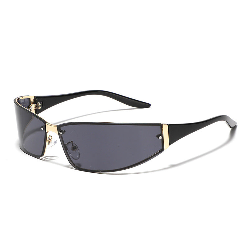 Futuristic Metal frame Sunglasses For Women