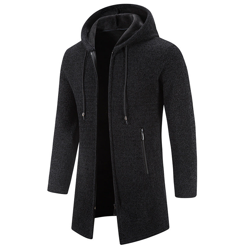 ZipTech Hooded Cardigan Coat