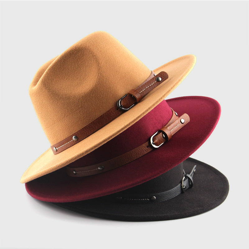 Satin Buckle Brim Cowboy Hat