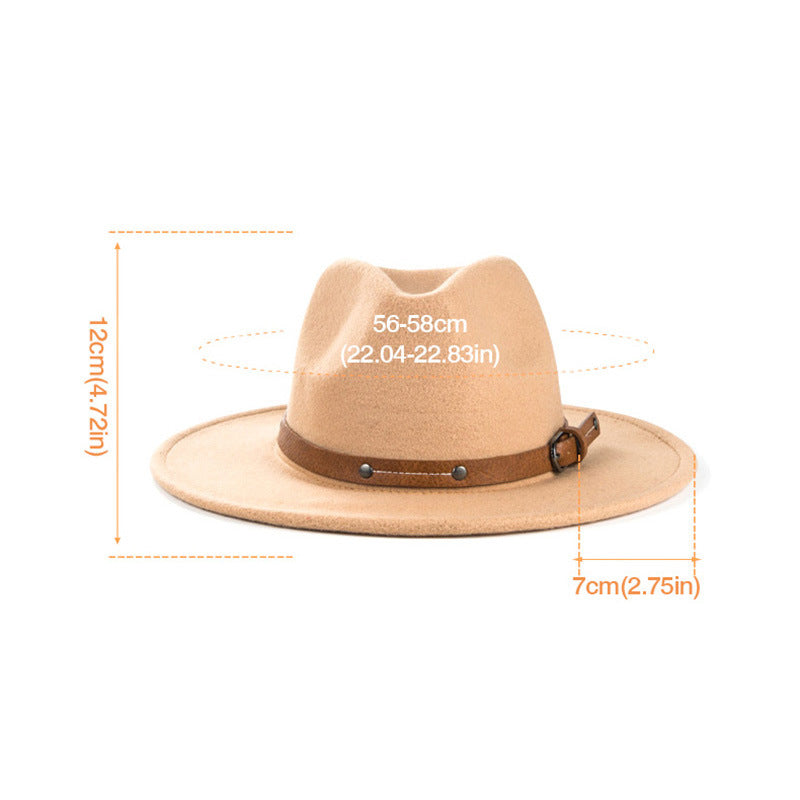 Satin Buckle Brim Cowboy Hat