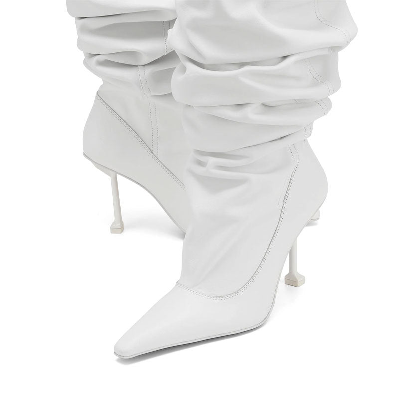 “Bold on the Boulevard” Stiletto Heel Boots