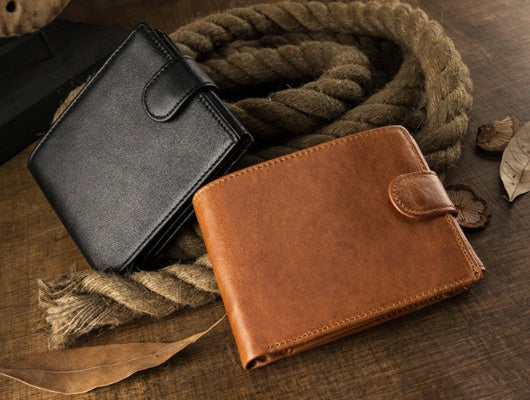 Customized Cowhide Short Wallet