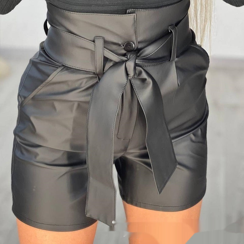 Belted Black Bombshell Shorts