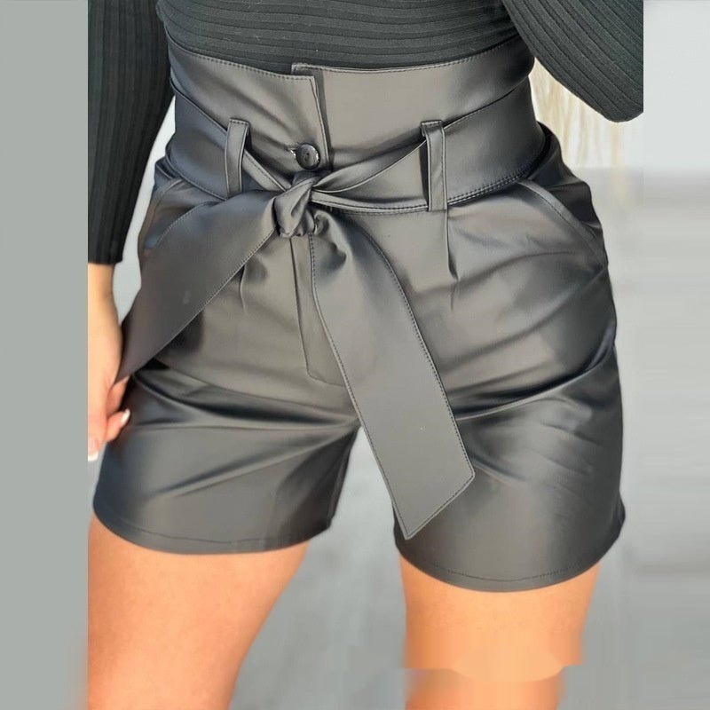 Belted Black Bombshell Shorts