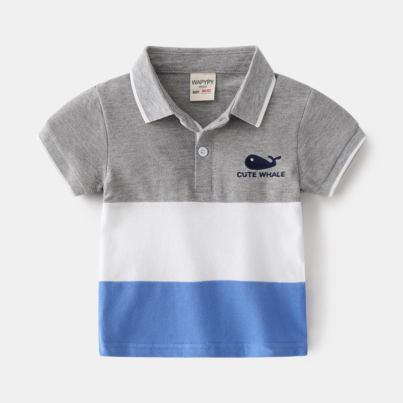 Bold Contrast Color Block Polo
