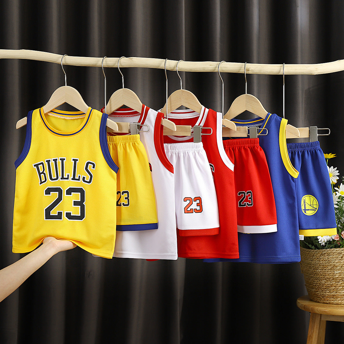 Kids' NBA Team Basketball Sportswear Set