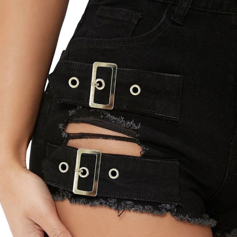 Ripped Rebel High Waist Shorts