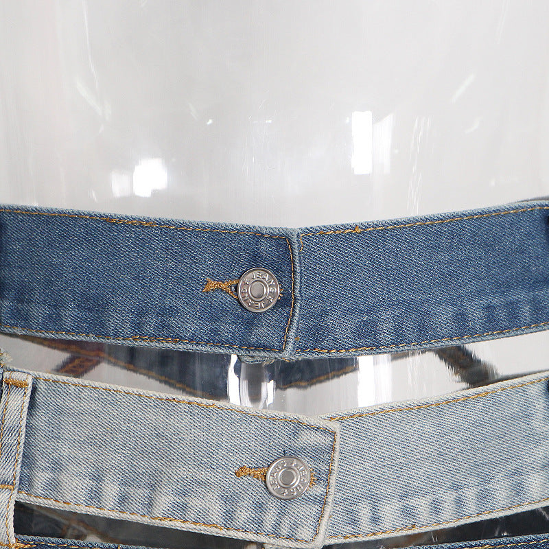 Strapped & Snatched Denim Mini