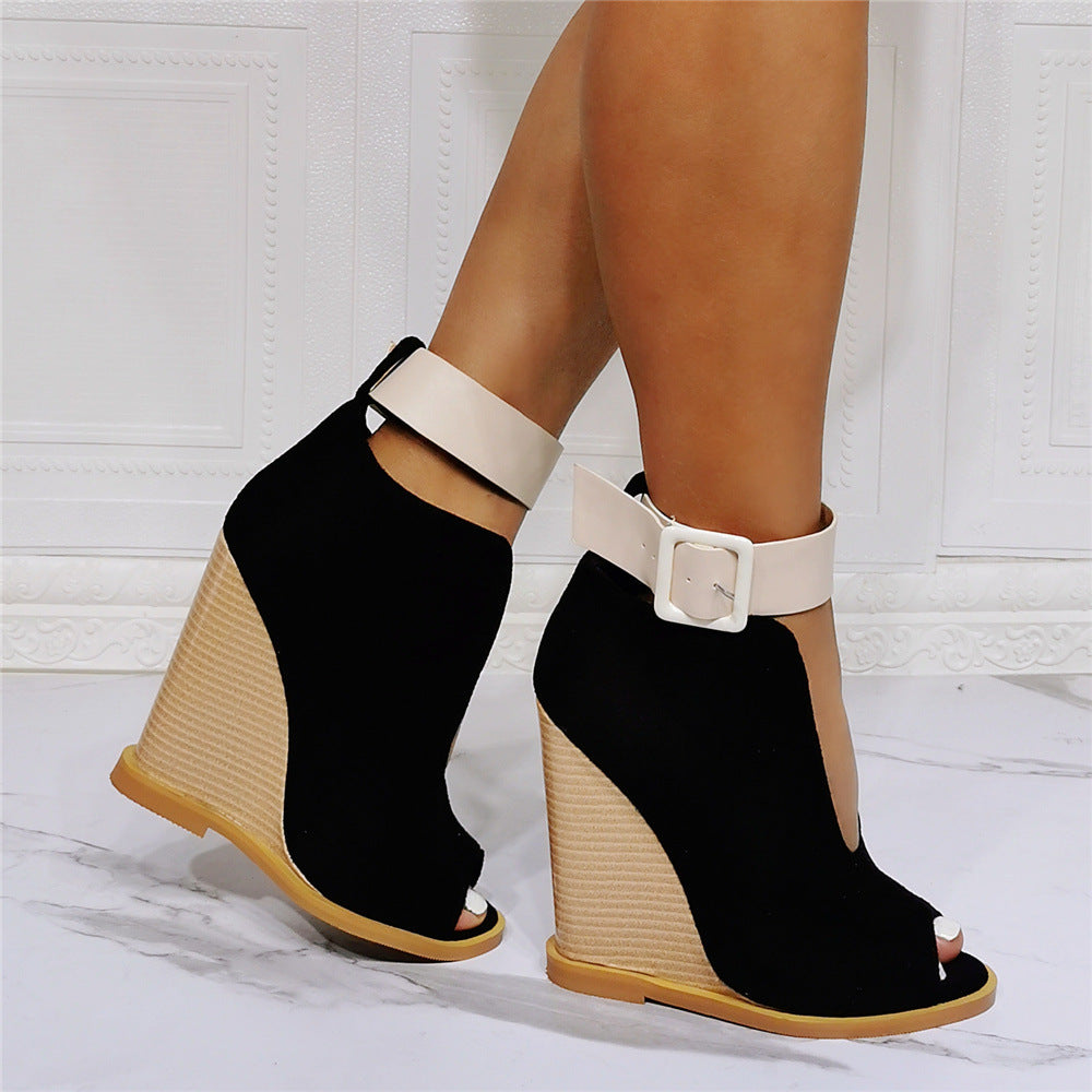 The "Luxe Split "Wedge Heels