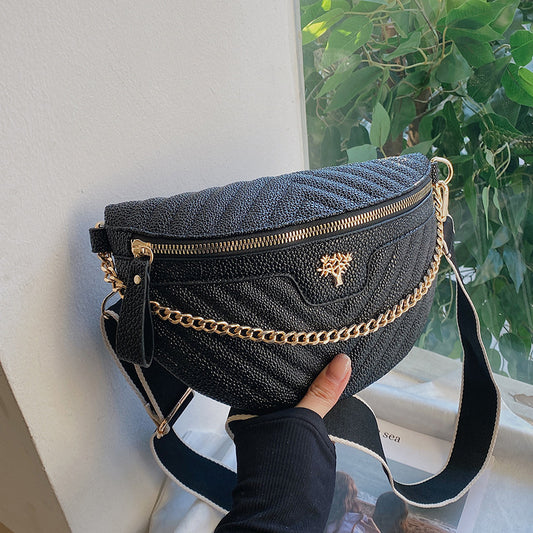 Sleek Link Shoulder Bag