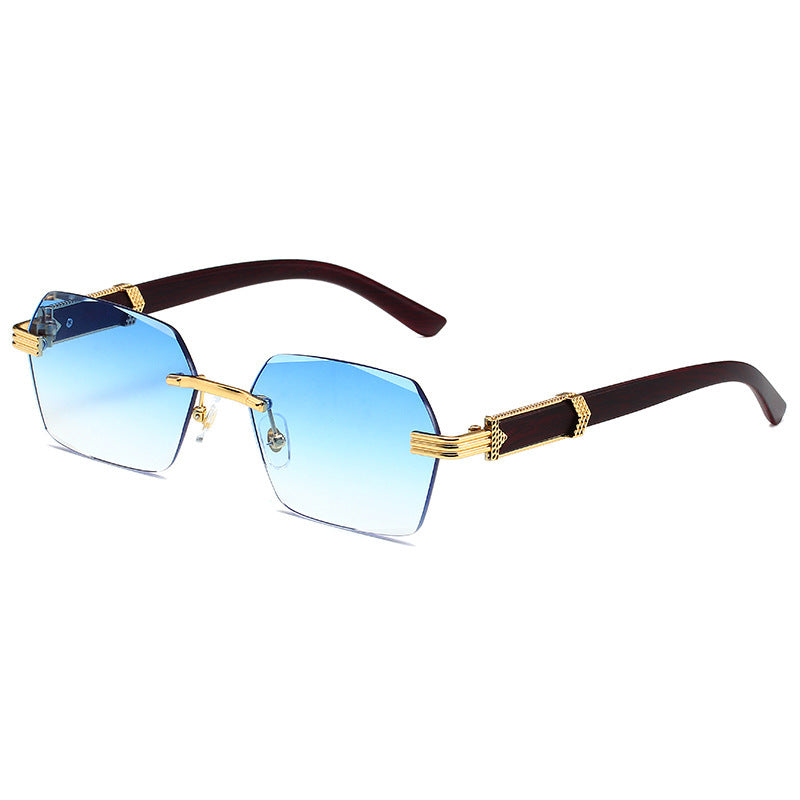 “EdgeLine Rimless” Square SunGlasses