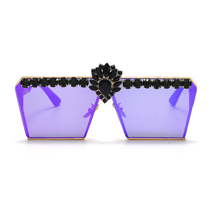 “Luxe Jewels” Square Fashion Sunglasses