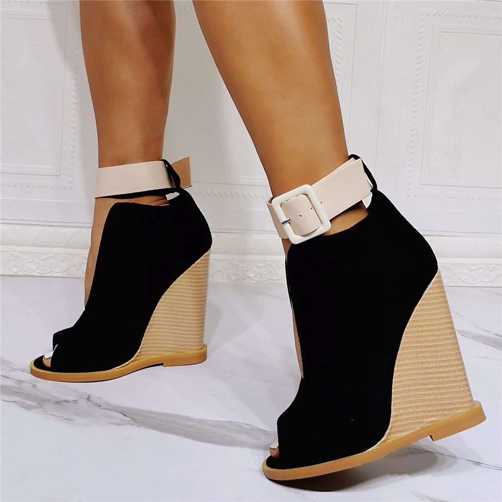 The "Luxe Split "Wedge Heels