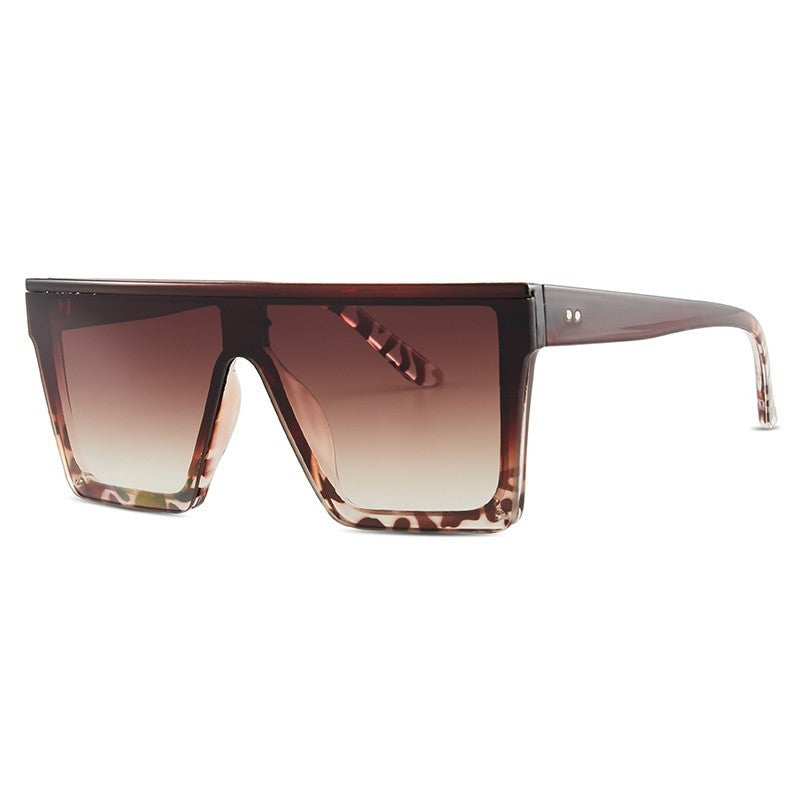 “Mirage Edge” Oversized Mirror Frame Sunglasses