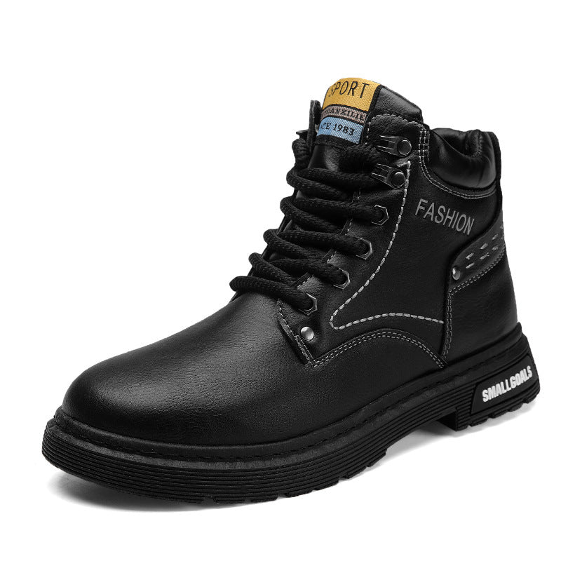 Timeless British Leather Martin Boots - Men's Retro Style