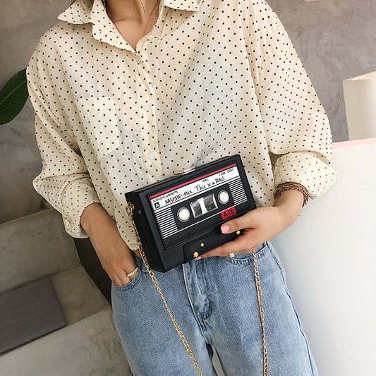 Retro Cassette Tape Shoulder Bag