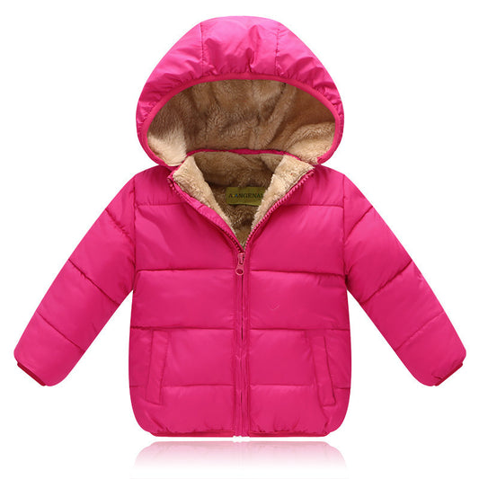 Cozy Cotton Fleece Baby Hooded Coat – Warmth and Comfort for Little Ones